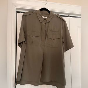 Equipment silk top - oversized size small!
